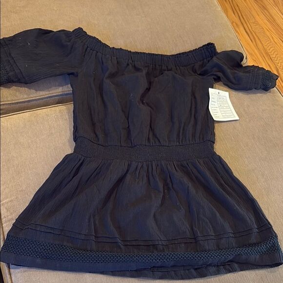 Tularosa Black Off-Shoulder  Dress - Picture 1 of 4